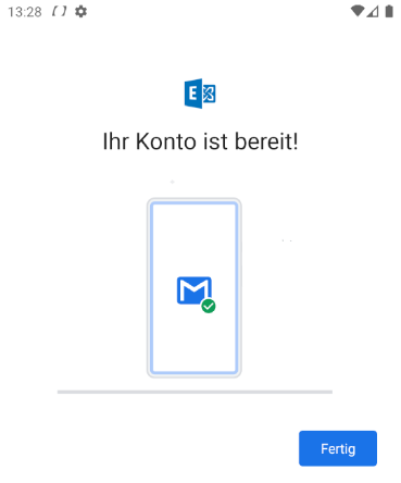 Konto ist eingerichtet